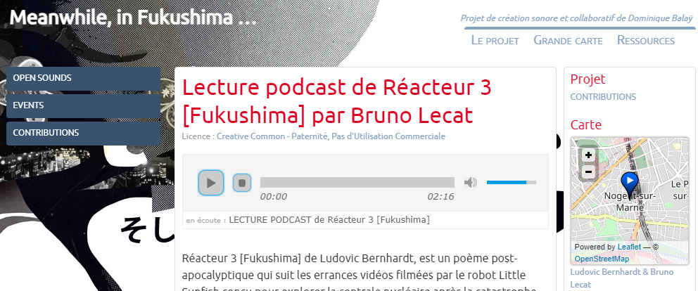 Découvrez le projet Fukushima Open Sounds